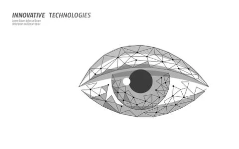 Eye AI privacy control digital camera. Business security video looking graphic 스톡 일러스트