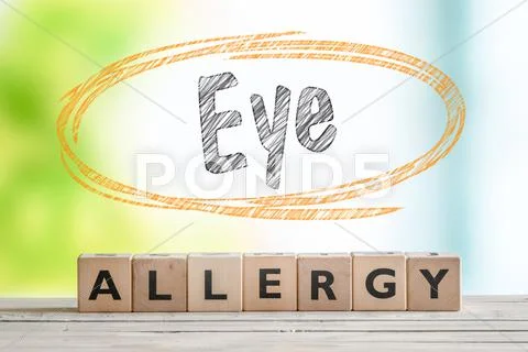 Eye Allergy Headline In An Indoor Environment