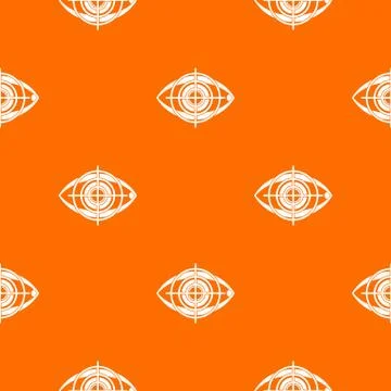 Eye and target pattern seamless Illustrazione stock