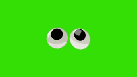 Eye animation on green background Vidéo 330216286
