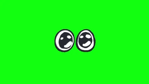 Eye animation on green screen background 動画素材 335524924