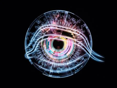 Eye of artificial intelligence 스톡 일러스트