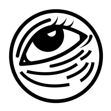 Eye bags or circles vector icon illustration Stock Illustration