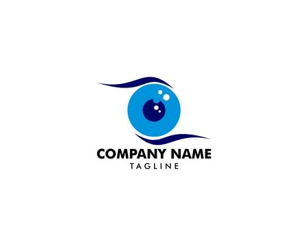 Eye Ball Icon Vector Logo Template Stock Illustration
