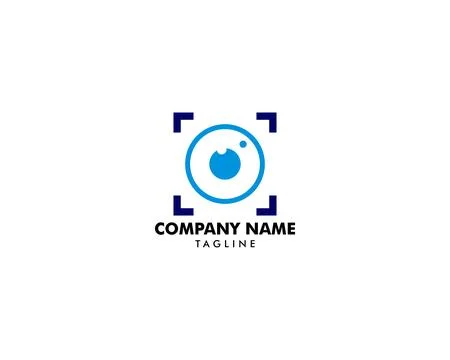 Eye Ball Icon Vector Logo Template Stock Illustration