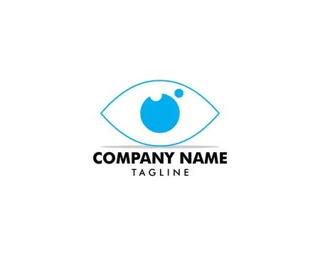 Eye Ball Icon Vector Logo Template Stock Illustration