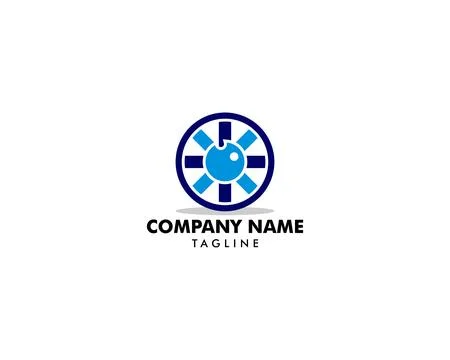 Eye Ball Icon Vector Logo Template Stock Illustration
