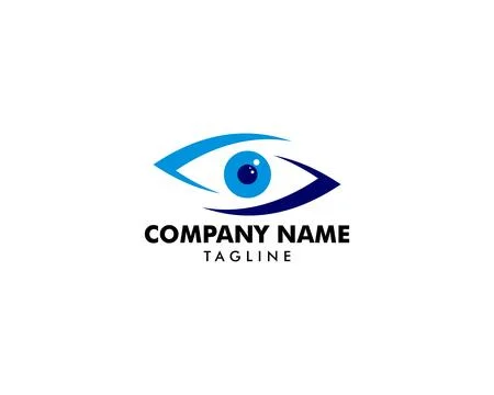 Eye Ball Icon Vector Logo Template Stock Illustration