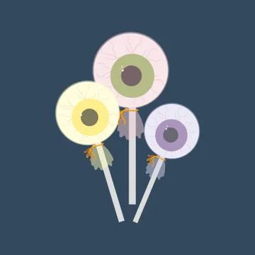 Eye balls candy Stock Illustration