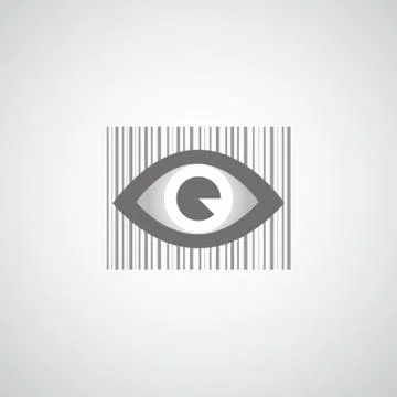 Eye barcode symbol 스톡 일러스트