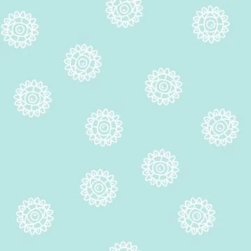 Eye boho line seamless pattern イラスト素材