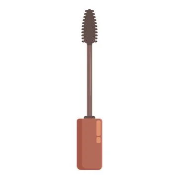 Eye brush icon cartoon vector. Makeup tattoo Stock Illustration