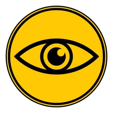 Eye button. Stock Illustration