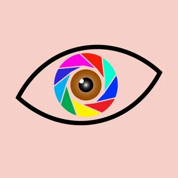 Eye Camera icon Vector Stock Illustration
