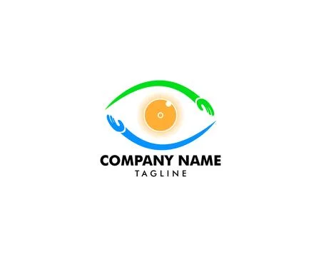 Eye Care Logo Design Template Stock Illustration