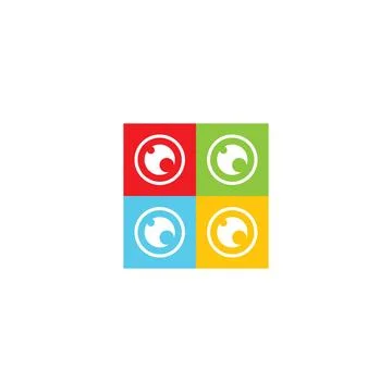 Eye care logo template 스톡 일러스트