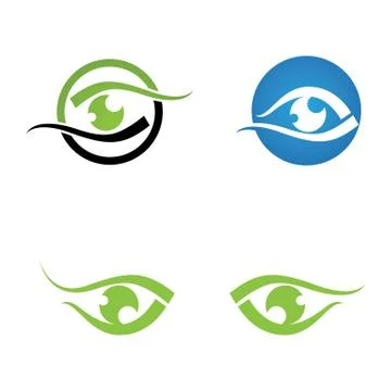 Eye Care vector logo design Stock Illustration