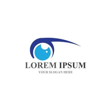Eye Care vector logo design 스톡 일러스트