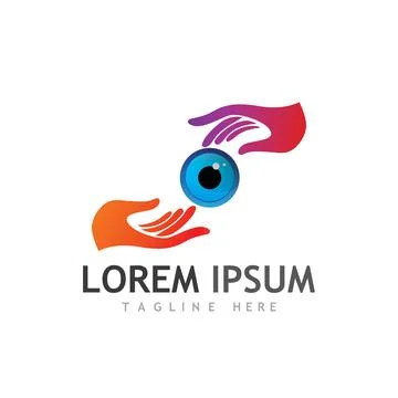 Eye Care vector logo design Stock Illustration