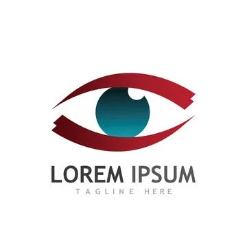 Eye Care vector logo design Illustrazione stock