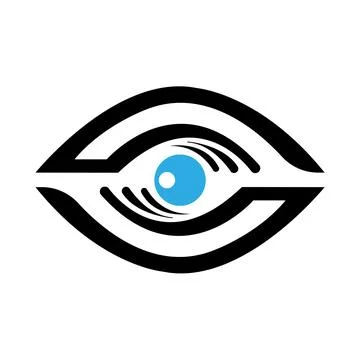 Eye Care vector logo design Pro Vector Illustrazione stock