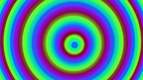 An eye-catching abstract graphic featuring a spectrum of vivid, expanding c.. Stock Footage 328806496