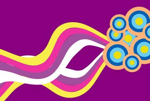 Eye-catching abstract graphics depicting colorful bar charts combined with .. Stock Illustration