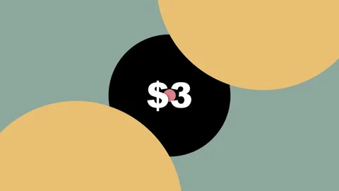 An eye-catching digital artwork featuring circular elements showcasing a $3 Stock Footage 317375723