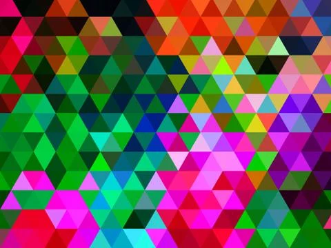 An eye-catching digital designing pattern of colorful tiles Illustrazione stock