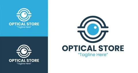 Eye Catching Optical Store Logo Stock Illustration