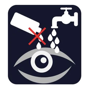 Eye caution Stock Illustration