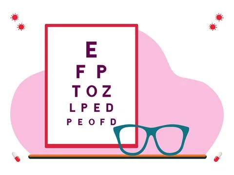 Eye Chart Concept Illustration Stock Illustration