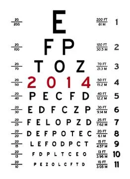 Eye chart i Stock Illustration