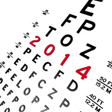 Eye chart Stock Illustration