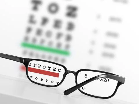 Eye chart Stock Illustration