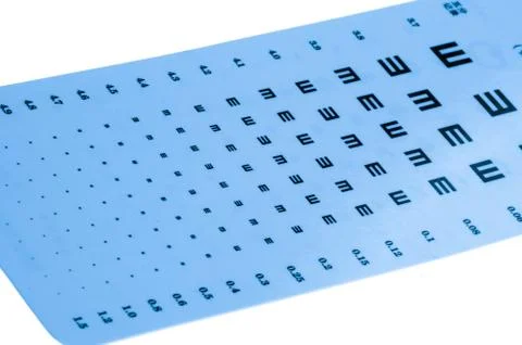 Eye chart Stock Photos