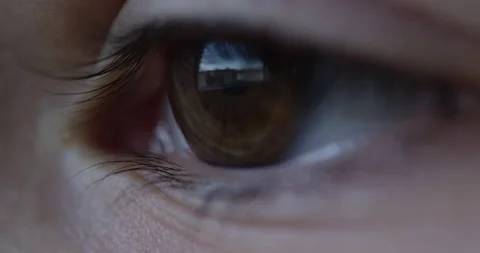 Eye close up kid child macro 5K 4K R3D Stock Footage 129096262