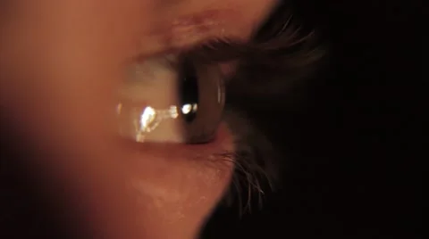 Eye close up macro lens Stock Footage 52547218