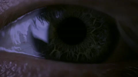 Eye Close Up at Night Stock Footage 57648497
