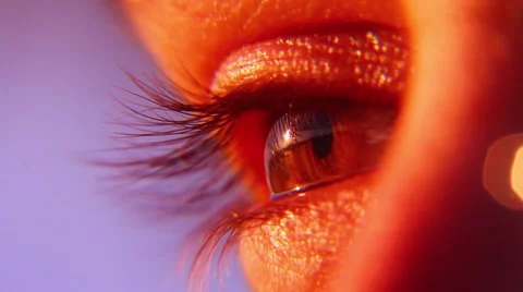 Eye close up_macro lens Stock Footage 48896781