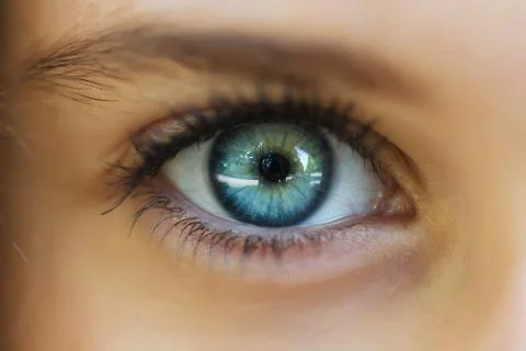 The eye closeup Stock Photos