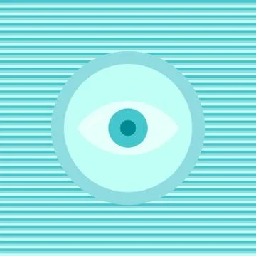 Eye color flat icon Stock Illustration