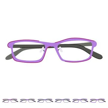Eye computer glasses vector cartoon graphic 库存插图