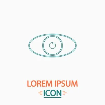 Eye computer symbol Stock Illustration