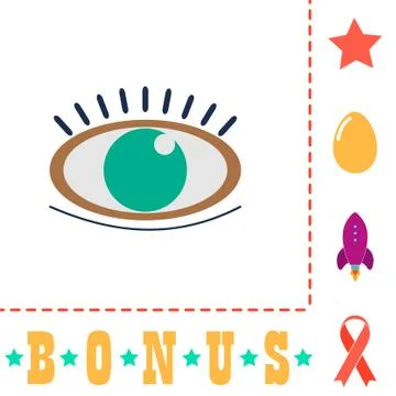 Eye computer symbol Stock Illustration