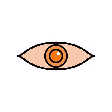 Eye Conceptual Icon Vector Illustration Design Illustrazione stock
