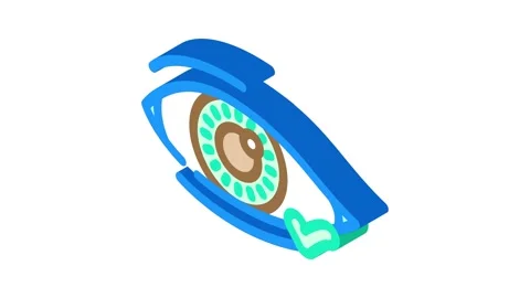 Eye contact interview job isometric icon animation Stock Footage 327276949