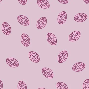 Eye contact robot sensor social robotics line seamless pattern Stock Illustration