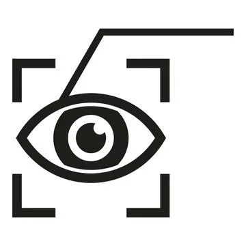 Eye control vr icon simple vector. Augmented reality 스톡 일러스트