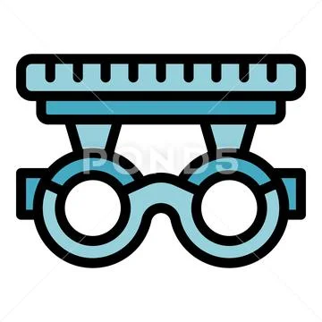 Eye correction glasses icon vector flat イラスト素材